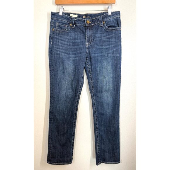 Kut From The Kloth Stevie Straight Leg Jeans Size 10 Blue Denim Womens Pants - Picture 3 of 14